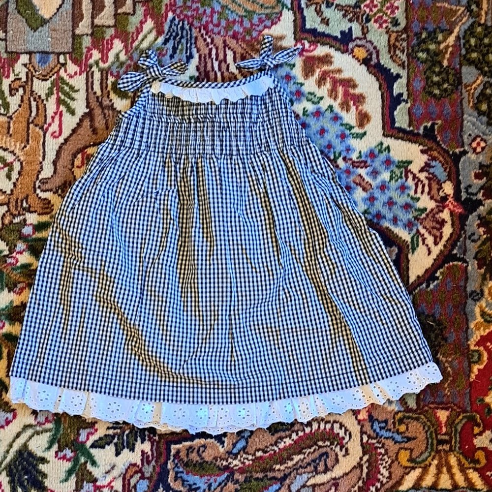 *NEW* Black and White Gingham Dress 18 Months